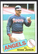 California Angels Reggie Jackson 1985 Topps Baseball Card #200 nr mt    - £0.58 GBP