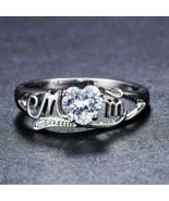 1.50Ct Heart Shape White Diamond 925 Silver Mothers Special Engagement Ring - $108.00