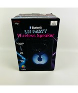 Lit Bluetooth Party  wireless speaker by iHip Multicolor 5x5x7&quot; New In Box  - $63.35