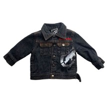 Ecko Unltd Boys Toddler Size 18 months Black Jean Denim Jacket coat Snap... - $9.90