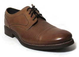 Rockport Wyat Cap Toe Men&#39;s Leather Shoes Sz 8.5WIDE(W) V82995 - £72.37 GBP