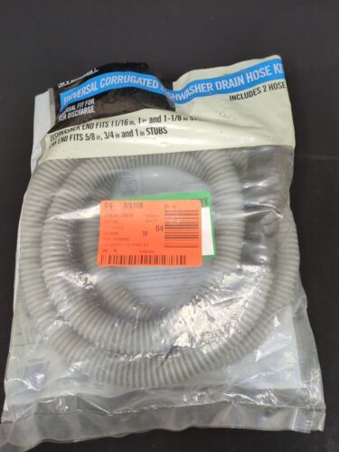 Everbilt 6 Ft Universal Corrugated Dishwasher Drain Hose Kit *No Clamps ... - $5.93