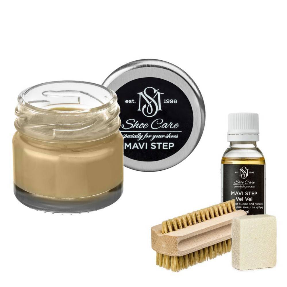 MAVI STEP Aurora Suede and Nubuck Shoe Care Kit - 104 Grey Beige - $34.99