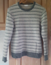 Club Monaco Womens Size M Long Sleeve Gray Pullover Sweater U5 - $34.64