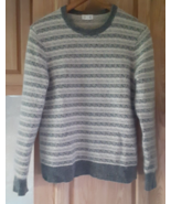 Club Monaco Womens Size M Long Sleeve Gray Pullover Sweater U5 - $34.64