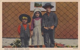 Amish Children Lancaster County Pennsylvania PA Postcard A13 - £2.39 GBP