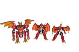 Bakugan Battle Planet DRAGONOID Deluxe 6&quot; Action Figure Infinity Dragon lot - £19.38 GBP