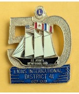 Lions International District 41 1929-1979 50 Year Pin St. John&#39;s New Fou... - $129.65 MXN