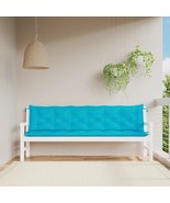 Garden Bench Cushion Set of 2 Turquoise 100% polyester - $2,571.02 MXN