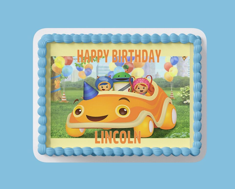 Custom Edible Birthday Cake Topper/ Peel like a sticker - $9.89