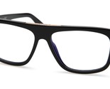 NEW TOM FORD Cecilio-02 TF628 001 Black Eyeglasses Frame 57-15-145mm B43... - $191.09