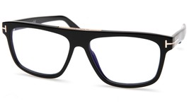 NEW TOM FORD Cecilio-02 TF628 001 Black Eyeglasses Frame 57-15-145mm B43mm Italy - £149.92 GBP