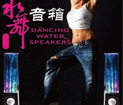 1 Pr New USB Dancing Water Spray Portable Mini Speakers Water Music Sound Card!  - £47.04 GBP