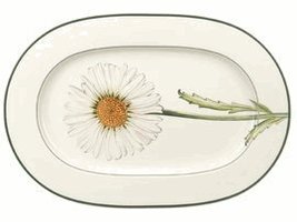 Villeroy and Boch Flora Oval Platter Daisy 12 1/2 in. - £47.41 GBP