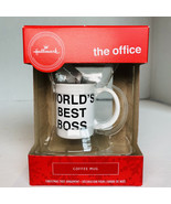 Christmas Ornament World&#39;s Best Boss Coffee Mug Dunder Mifflin 2020 Hall... - £14.86 GBP