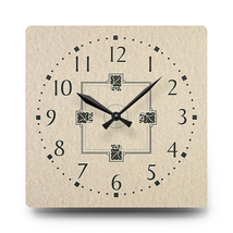 Custom made silent battery operated quartz  10.75" acrylic square wall clock #61 - £28.69 GBP