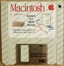 Vintage Macintosh System Boot Disk (400k Disk)Hard Disk 20 Boot Disk Ver... - £7.82 GBP