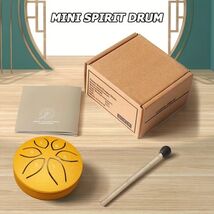 Gold Mini Spirit Drum – 3 Inch Steel Tongue Drum Set with Mallet &amp; Song ... - $40.58