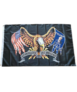 EAGLE WINGS TRUMP 3 X 5 POLY FLAG W/ GROMMETS #804 donald trump 2nd amen... - $14.30 CAD