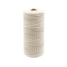 Macrame Cord (1Mm X 450M/492 Yards),100% Natural Cotton Soft Cotton Rope For Han - £19.66 GBP