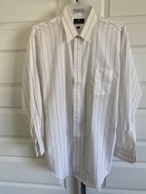 Enro 18. 5  37  Big &amp; Tall  Cotton Blend  L/S  Spread Collar Dress Shirt... - £14.02 GBP