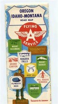 Flying A Oregon Road Map Tidewater Oil Company Gousha 1960 - £14.07 GBP