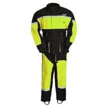 Waterproof Rain Suit Elastic Cuffs Motorcycle Biker Rain Suit by First MFG - £77.77 GBP