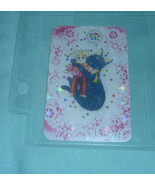  Sailor Moon Prism Sticker Card cute luna cat hugging / hold plush toy - £5.49 GBP
