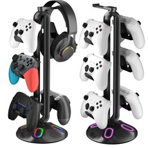 Gaming Rgb Headphone Stand, Controller Holder With 9 Light Modes - Heads... - $56.99