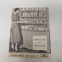 Vintage Canon Mills Buying &amp; Care of Towels &amp; Sheets Booklet, Old Advert... - $14.80