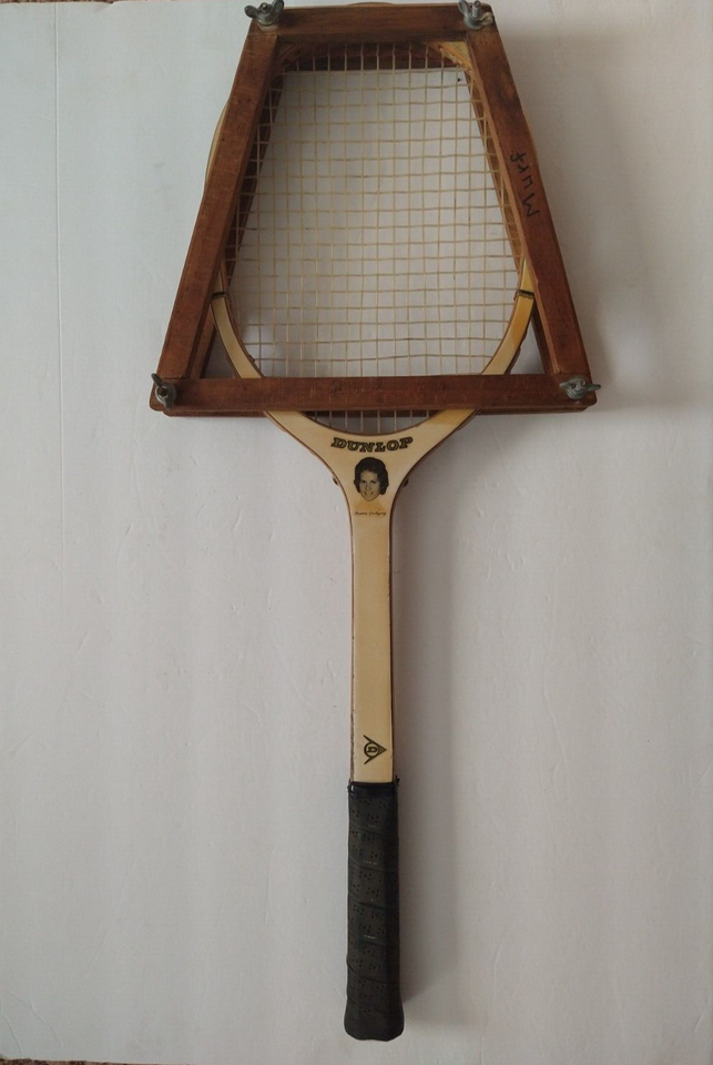 Primary image for Vintage 1970s Evonne Goolagong Photo Dunlop Tennis Racquet & Brace