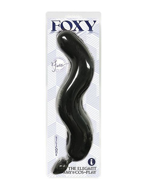 Primary image for Foxy Fox Tail Silicone Butt Plug Black