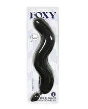 Foxy Fox Tail Silicone Butt Plug Black - $28.51