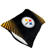 NEW NFL Pittsburgh Steelers Team Logo Microplush Pillowcase black standa... - $8.95