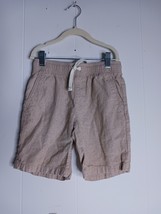 Boys Medium (8) Old Navy Khaki Linen Blend Pull On Shorts - $4.74