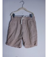 Boys Medium (8) Old Navy Khaki Linen Blend Pull On Shorts - $87.22 MXN