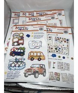 Lot of 7 Memory Makers Scrapbook Stickers and Die Cuts Great Variety - $226.75 MXN
