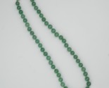 Chinese Celadon Jade Bead Necklace with Silver Clasp 1930’s - $493.82