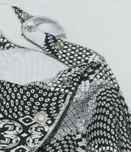 Snopea 3 Piece Outfit Vest Shirt Pants Black White Velour Size 18 Months image 4
