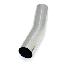 Yonaka 2.5&quot; Polished 304 Stainless Steel 30 Degree Mandrel Bend Pipe Tube 6&quot; Leg - £32.50 GBP