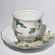 Royal Albert Flower Of The Month Hawthorne Bone China Footed Tea Cup Saucer - £23.66 GBP