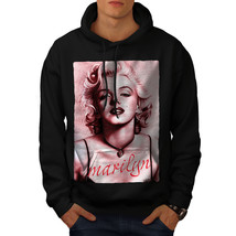 Wellcoda Marilyn Woman Style Mens Hoodie, Painting Casual Hooded Sweatshirt - £25.74 GBP+