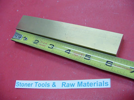 1 Pc of 1/2&quot; x 1&quot; C360 BRASS FLAT BAR 6&quot; long Solid Mill Stock H02 .50&quot;x 1.00&quot;x  - $46.40