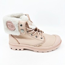 Palladium Baggy Rose Dust Pink Leather Womens Size 5.5 Combat Boots 96433 612 - £43.92 GBP