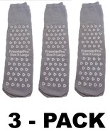 3 Pack Premier Pro Double Tread Safety Non-Slip Slipper Socks  XL Grey 3... - $17.28 CAD