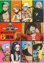 One Piece Mugiwara Store 2019 6th Anniversary Mini Poster Chirashi Japan A4 - £7.06 GBP