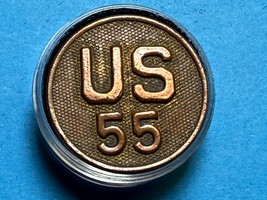 CIRCA 1910-1937, U.S. 55th REGIMENT, COLLAR DISK, TYPE I, ENLISTED, U.S.... - €12,96 EUR