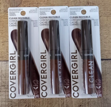 3 PACK - COVERGIRL 190 Deep Bronze Clean Invisible Concealer - $12.97