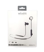 BT-13 Magnetic Neckband Wireless Bluetooth Sport Headset BLACK - £7.46 GBP