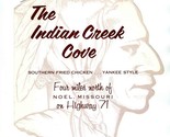 Indian Creek Grove Menu 1950s Noel Missouri Southern Fried Chicken Yanke... - $89.33